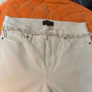Banana Republic Factory Wide-Leg White Jeans
